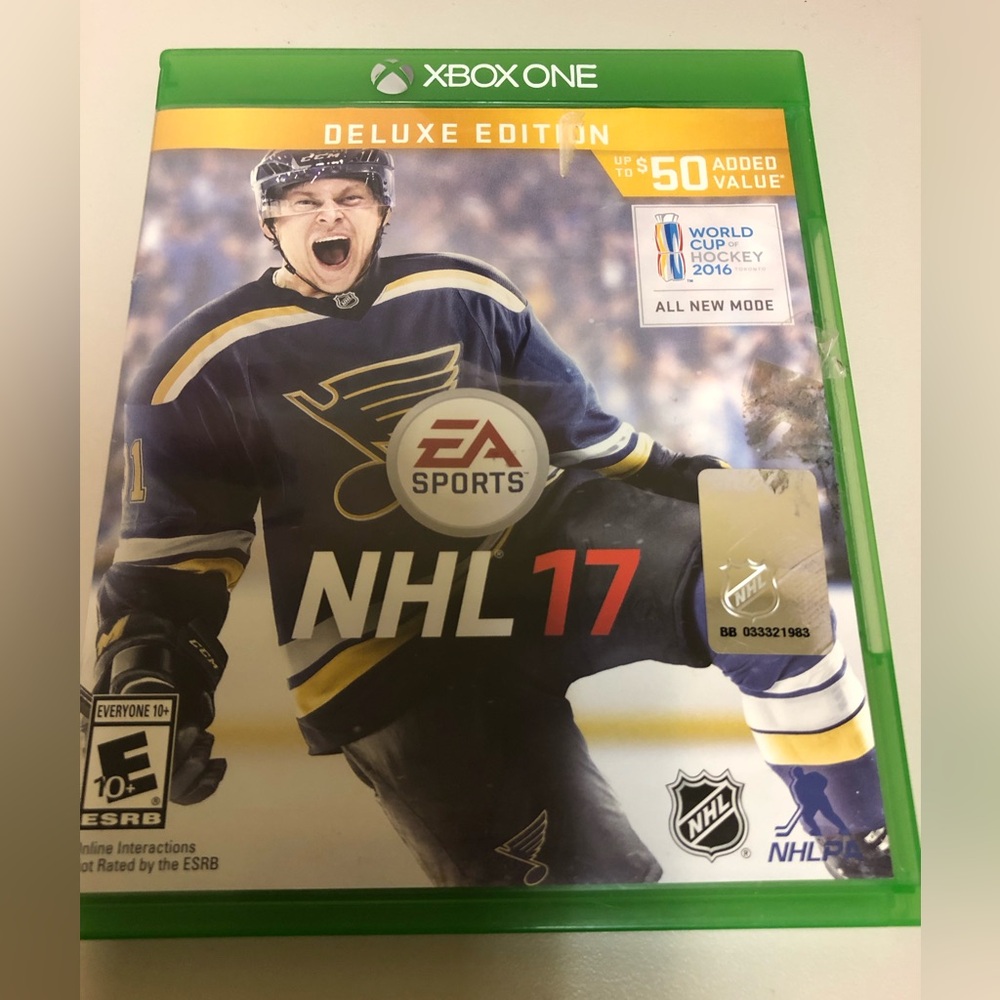 NHL 17  Hockey Video Game For Microsoft Xbox One,‎ 2016 World Cup Hockey tested
